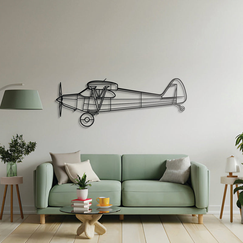 PA-12 Super Cruiser Metal Aircraft Wall Art - NCP0291