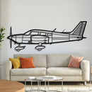 PA-28-180 Cherokee Metal Aircraft Wall Art - NCP0115 by Navigate Craft