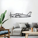 PA-28 Cherokee Metal Aircraft Wall Art - NCP0113 by Navigate Craft