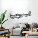 PA-32-260 Cherokee Six Metal Aircraft Wall Art - NCP0116 by Navigate Craft