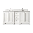 James Martin De Soto 72" Double Bathroom Vanity, Bright White
