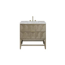 James Martin Emmeline 36" Single Bathroom Vanity, Pebble Oak