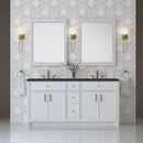 James Martin Bellshire 72" Double Bathroom Vanity, Bright White