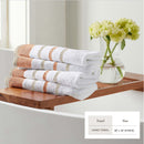 Decorative Cotton Stripe Bath Towel Set - Noelle Collection by Great Bay Home