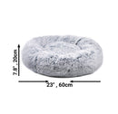 Mr. Peanut's 28" OrthoPlush® Pet Bed - Snowflake White Two Tone