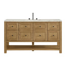 James Martin Breckenridge 60" Single Bathroom Vanity, Light Natural Oak