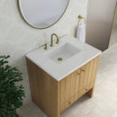 James Martin Hudson 30" Single Bathroom Vanity, Light Natural Oak