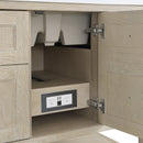 James Martin Breckenridge 72" Double Bathroom Vanity, Whitewashed Oak