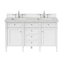 James Martin Brittany 60" Double Bathroom Vanity, Bright White