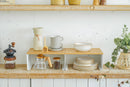 Stackable Countertop Shelf - Two Sizes - Steel + Wood by Yamazaki Home