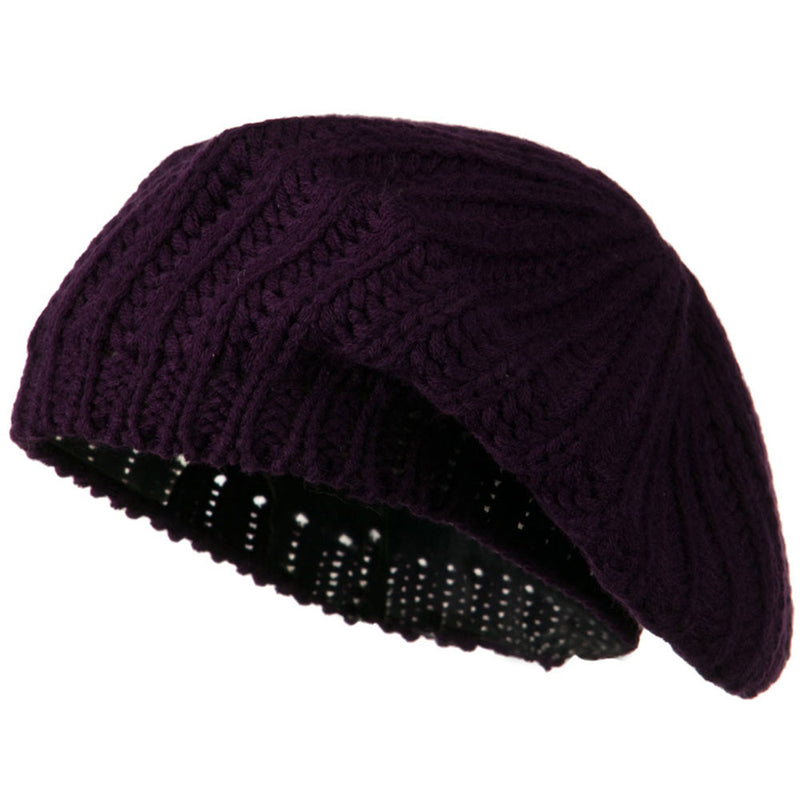 Plain Knit Beret