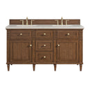 James Martin Lorelai 60" Double Bathroom Vanity, Mid-Century Walnut
