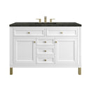 James Martin Chicago 48" Single Bathroom Vanity, Glossy White