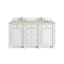 James Martin Bristol 60" Double Bathroom Vanity, Bright White