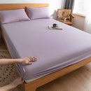 GobekUsa Cotton Fitted Sheet with Elastic Bands for Single Double King Queen Bed
