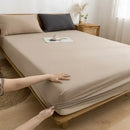 GobekUsa Cotton Fitted Sheet with Elastic Bands for Single Double King Queen Bed