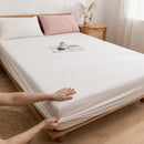 GobekUsa Cotton Fitted Sheet with Elastic Bands for Single Double King Queen Bed
