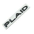PLAID Letter Badge Emblem | Premium Alloy | 3M Adhesive | 4 Finishes Available