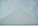 Plain Solid 8x10 Hand Loomed Silver Modern Minimalist Scandinavian Art Silk Rug by The Rug Decor
