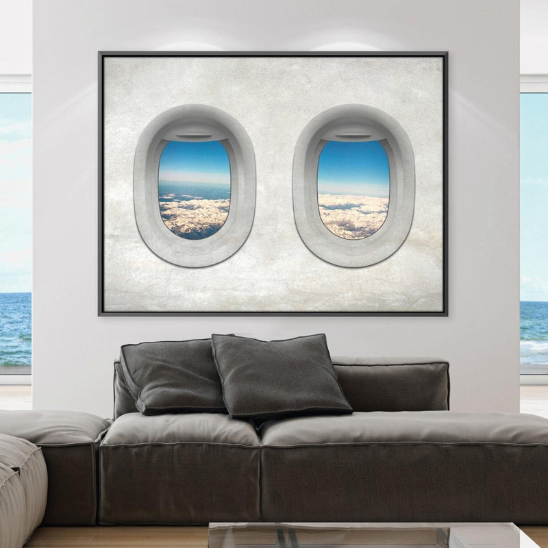 Plane View - Austria Canvas