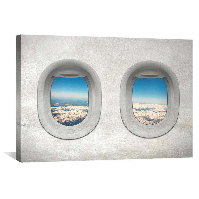 Plane View - Austria Canvas