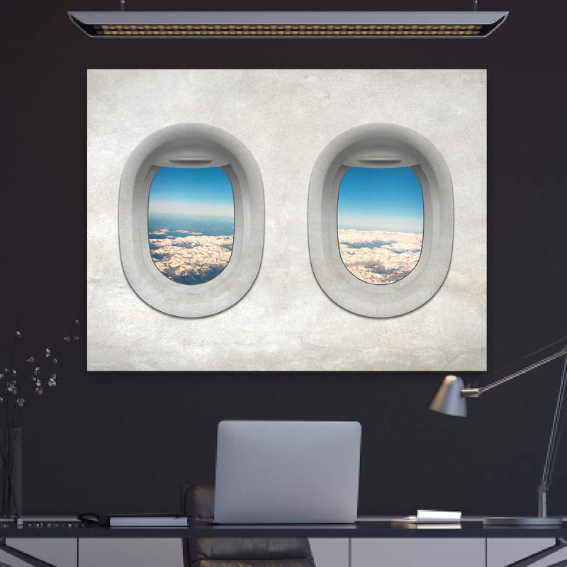 Plane View - Austria Canvas