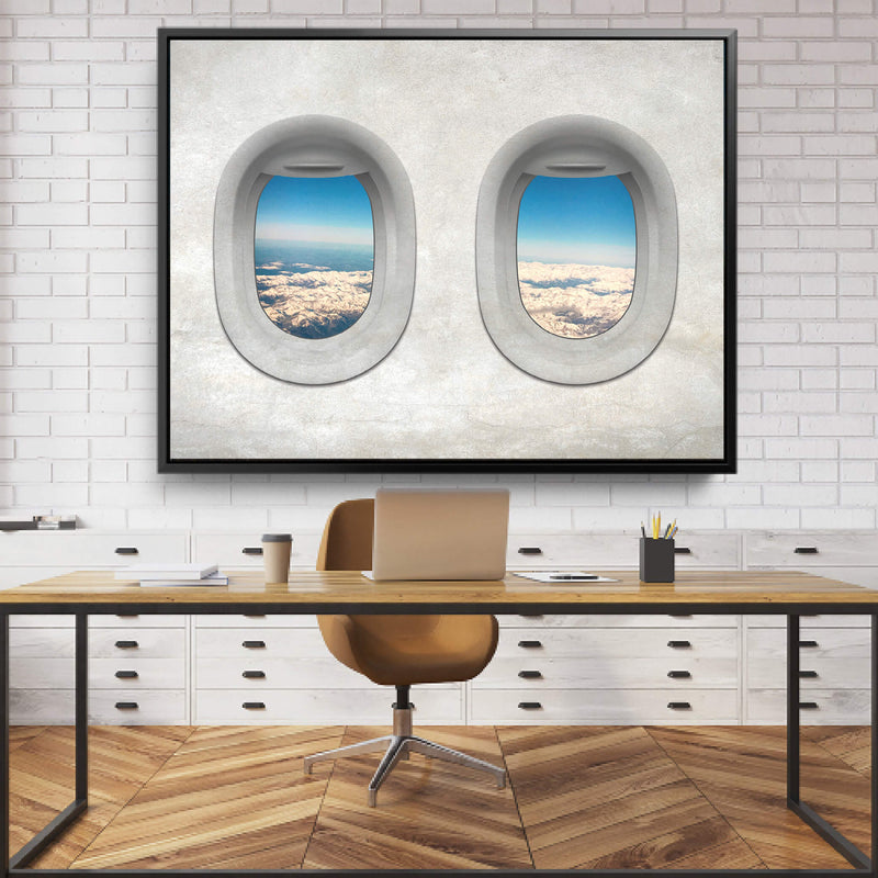 Plane View - Austria Canvas