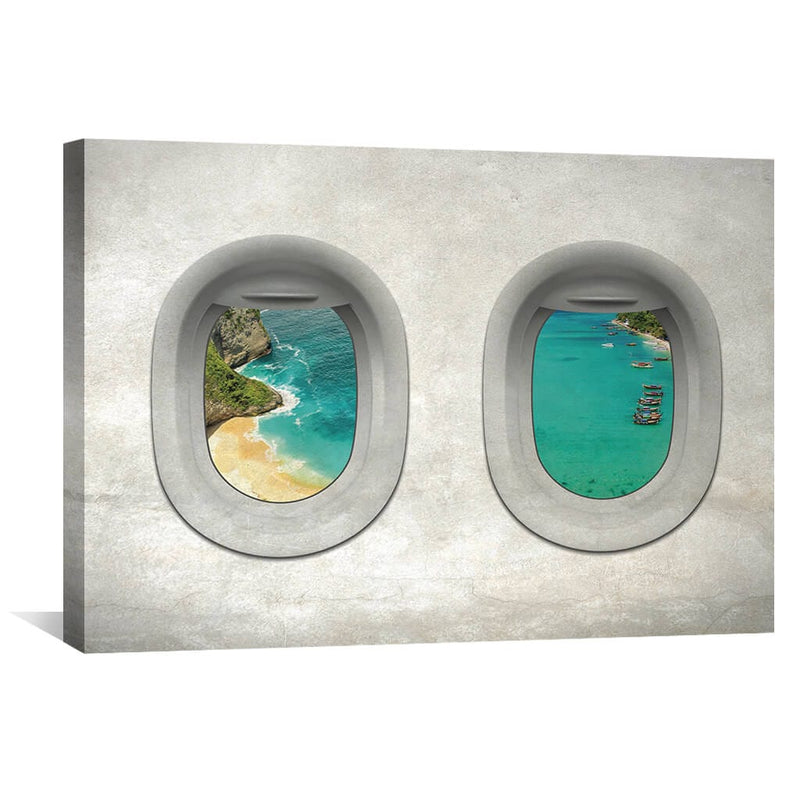 Plane View - Bali Canvas