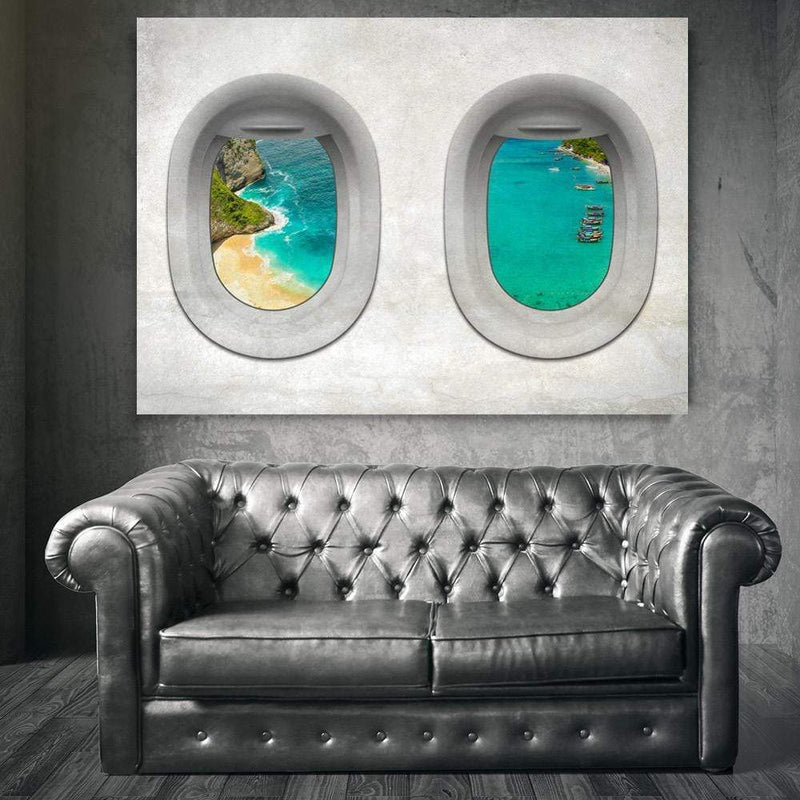 Plane View - Bali Canvas