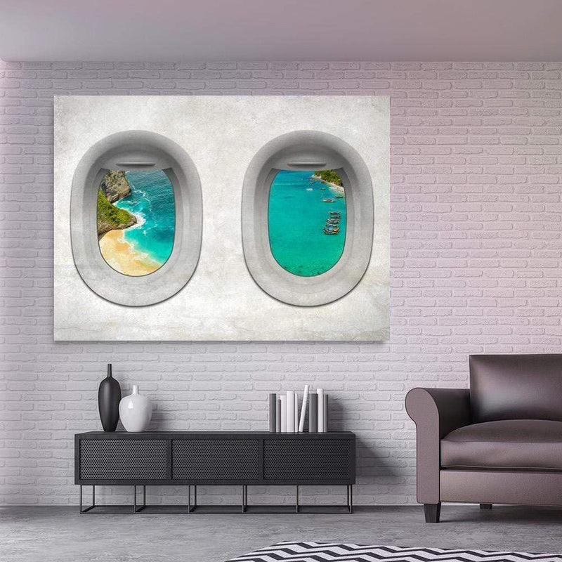 Plane View - Bali Canvas