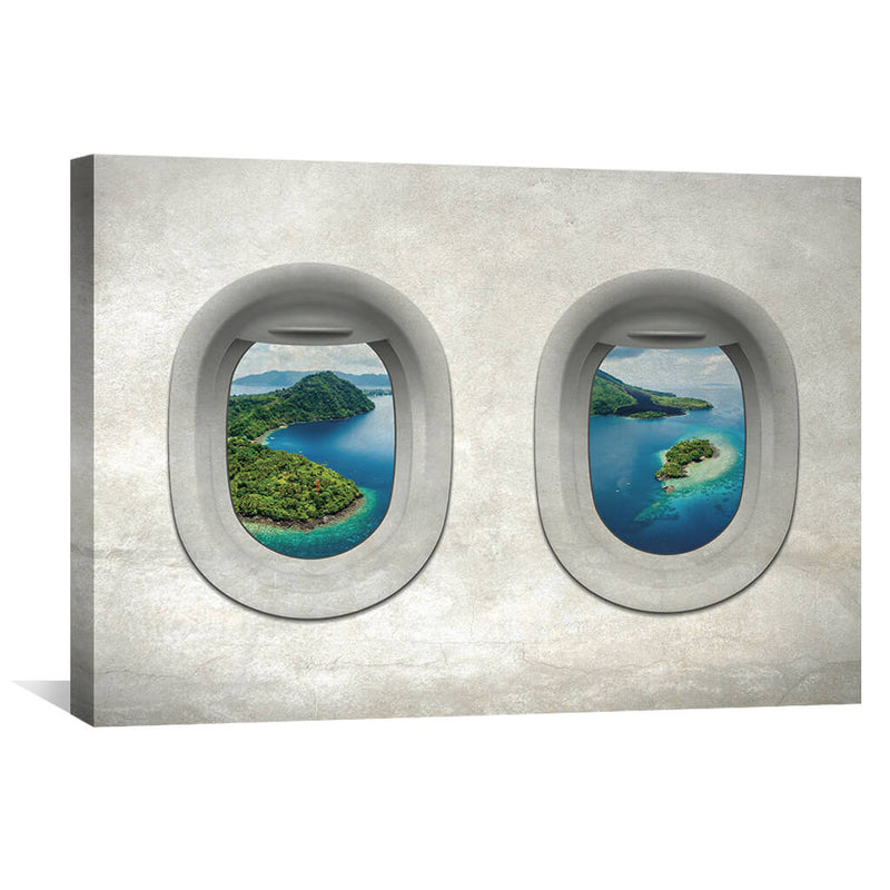 Plane View - Indonesia Canvas