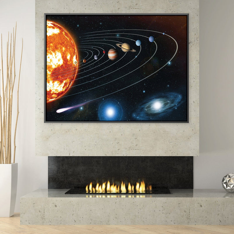 Planets and Galaxies Canvas