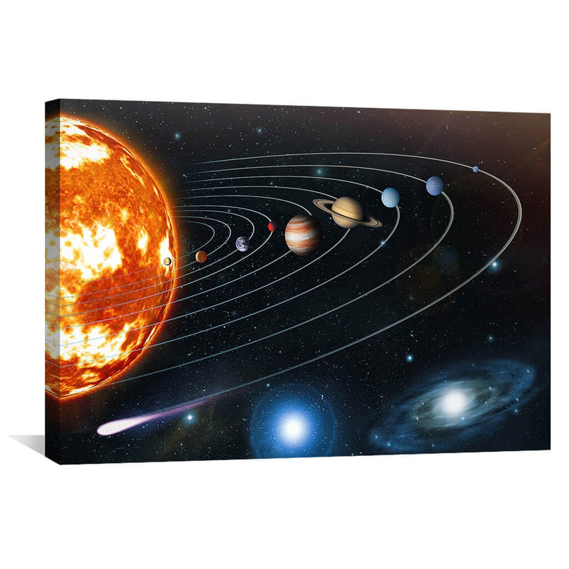 Planets and Galaxies Canvas