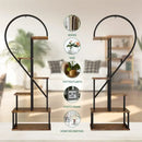 GobekUsa 6-Tier Heart Shaped Plant Display Stand