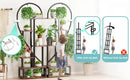 GobekUsa 6-Tier Heart Shaped Plant Display Stand
