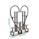 GobekUsa 6-Tier Heart Shaped Plant Display Stand