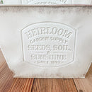 Vintage Inspired Heirloom Garden Supply Metal Planters, Set of Three by Decor Steals