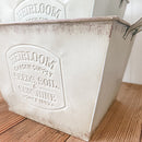 Vintage Inspired Heirloom Garden Supply Metal Planters, Set of Three by Decor Steals