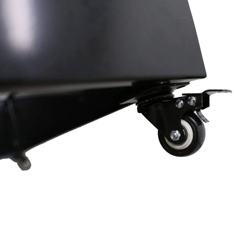Black Metal Planter Medium with Wheels – For Artificial Hedges, photo 4 of 7
