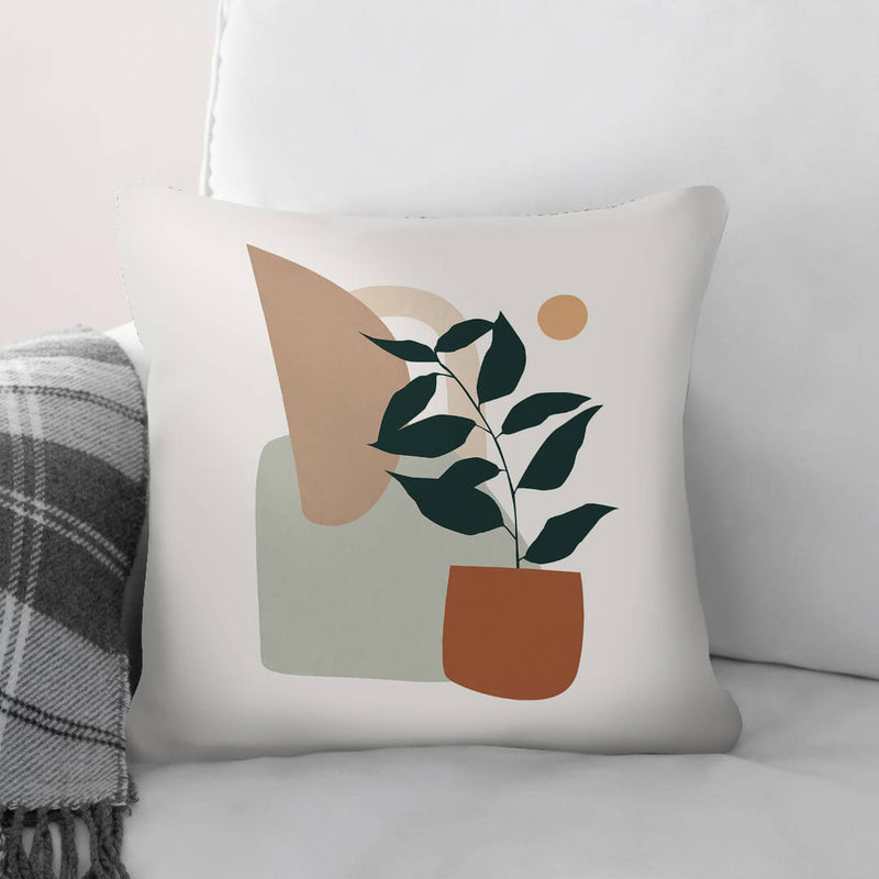 Plants and Shapes B Cushion