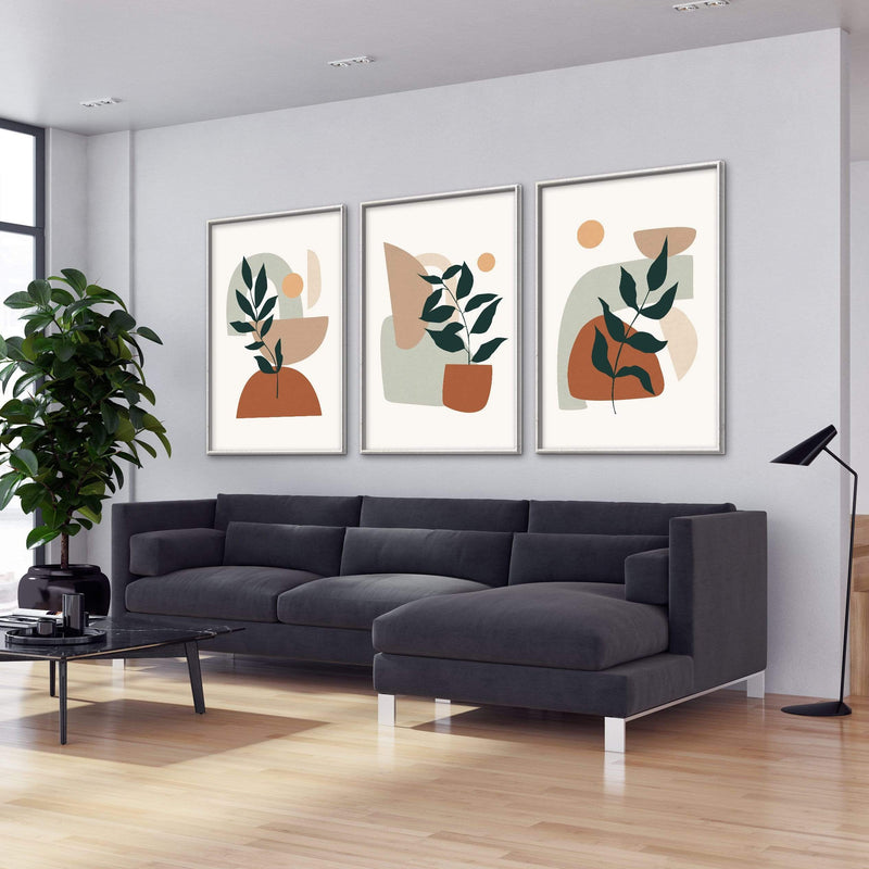 Plants and Shapes Canvas