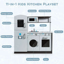 Kids Pretend Play Kitchen Cooking Set with Simulated Sound by LJGDeals