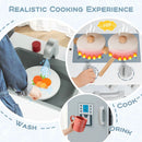 Kids Pretend Play Kitchen Cooking Set with Simulated Sound by LJGDeals