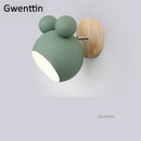 GobekUsa Cartoon Mouse Wall Lamp | Nordic LED Sconce for Kids' Room & Bedroom