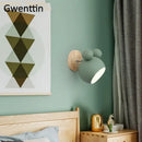 GobekUsa Cartoon Mouse Wall Lamp | Nordic LED Sconce for Kids' Room & Bedroom