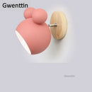 GobekUsa Cartoon Mouse Wall Lamp | Nordic LED Sconce for Kids' Room & Bedroom