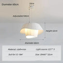 GobekUsa Cream White Double Pendant Lamp for Elegant Living Spaces