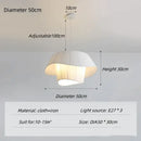 GobekUsa Cream White Double Pendant Lamp for Elegant Living Spaces