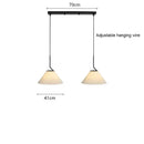 GobekUsa Cream LED Pendant Light Nordic Pleated Chandelier for Home Decoration