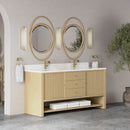 James Martin Marigot 72" Double Bathroom Vanity, Sunwashed Oak
